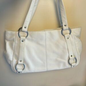 HOBO white purse with silver hardware. Near perfect condition.
